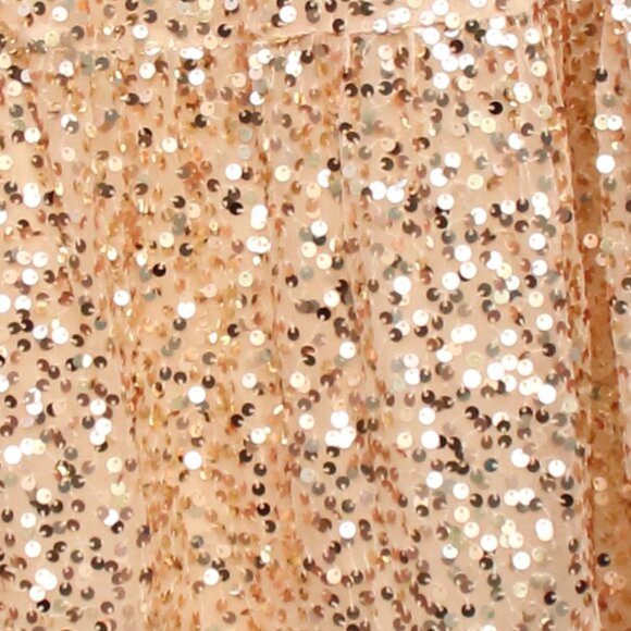 Cat & Jack Gold Sequin Party Dress M (7/8) - Picture 2 of 3